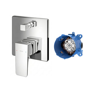 TOTO GE SHOWER AND BATH MIXER WITH DIVERTER FULL KIT CHROME