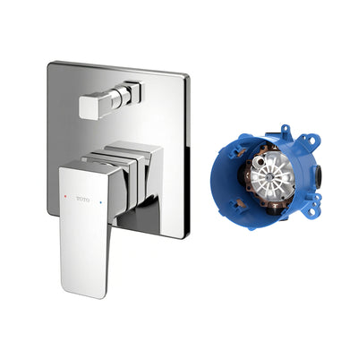 TOTO GE SHOWER AND BATH MIXER WITH DIVERTER FULL KIT CHROME
