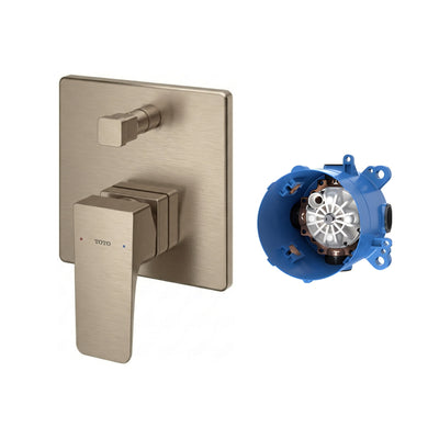 TOTO GE SHOWER AND BATH MIXER WITH DIVERTER FULL KIT BRUSHED BRONZE