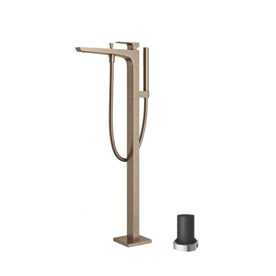 TOTO GE FREESTANDING BATH MIXER WITH HAND SHOWER BRUSHED BRONZE