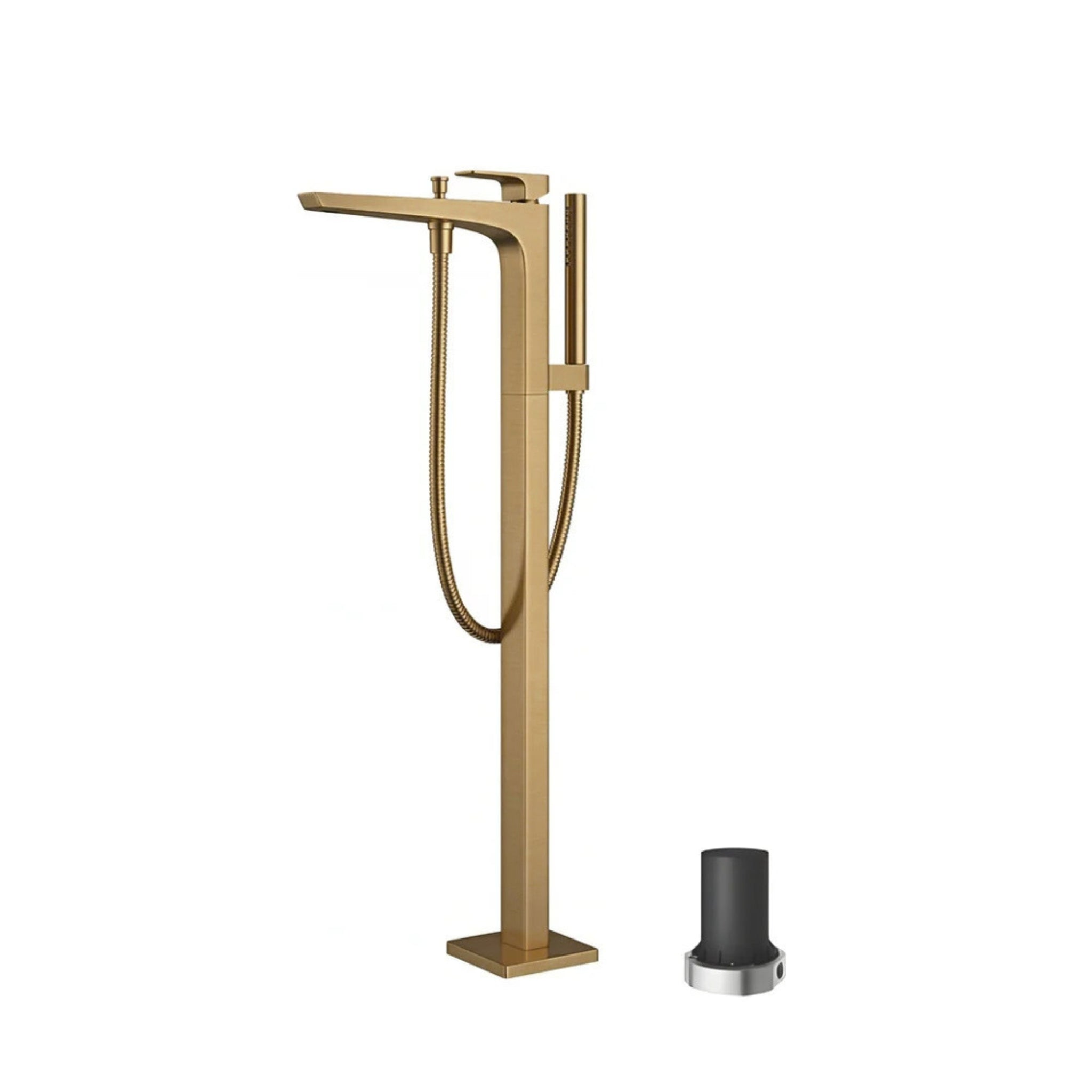 TOTO GE FREESTANDING BATH MIXER WITH HAND SHOWER BRUSHED FRENCH GOLD