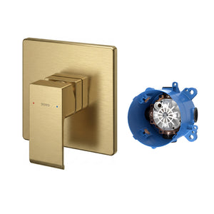 TOTO GC WALL MIXER FULL KIT 130MM BRUSHED FRENCH GOLD