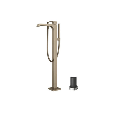 TOTO GC FREESTANDING BATH MIXER WITH HAND SHOWER BRUSHED BRONZE