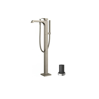 TOTO GC FREESTANDING BATH MIXER WITH HAND SHOWER BRUSHED NICKEL