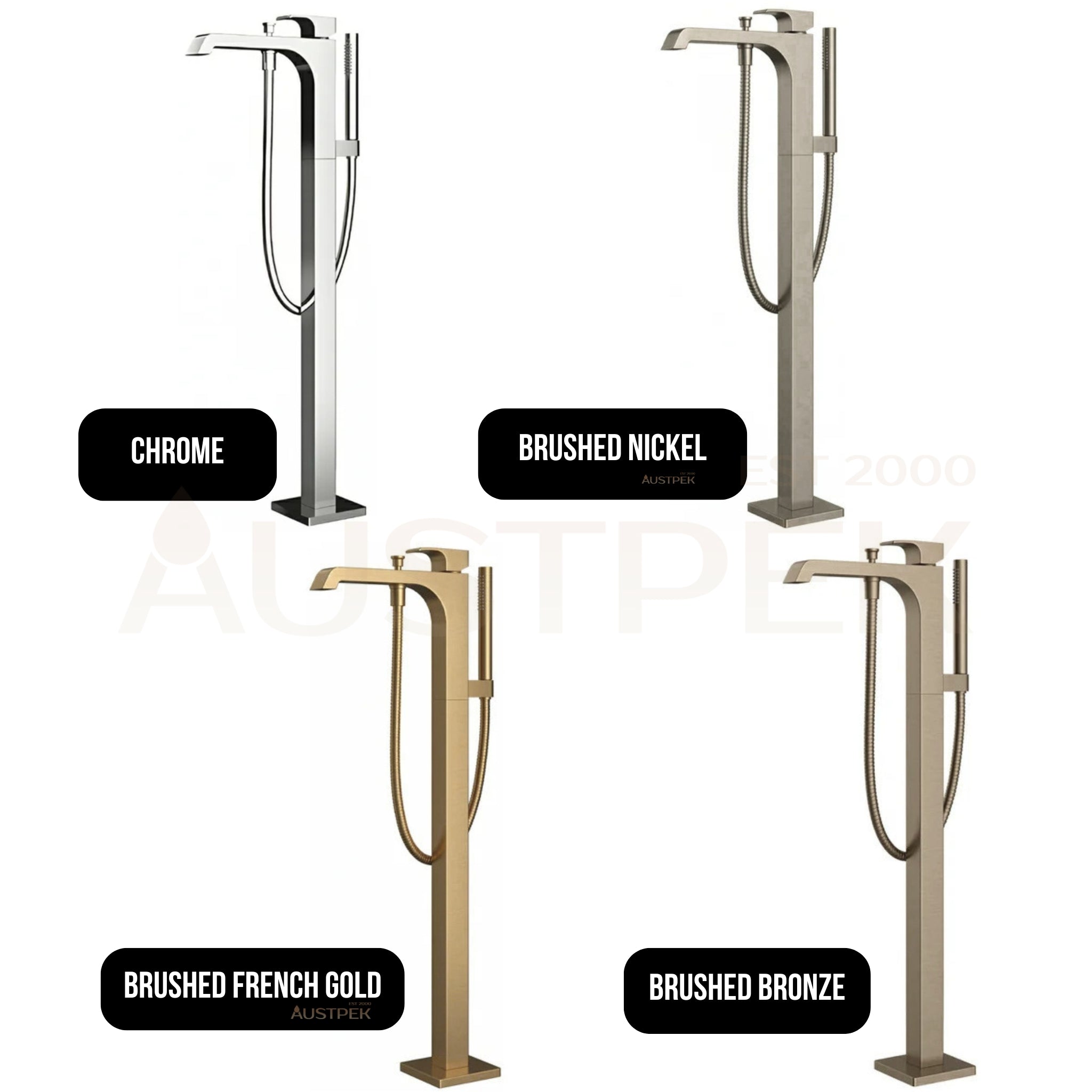 TOTO GC FREESTANDING BATH MIXER WITH HAND SHOWER CHROME
