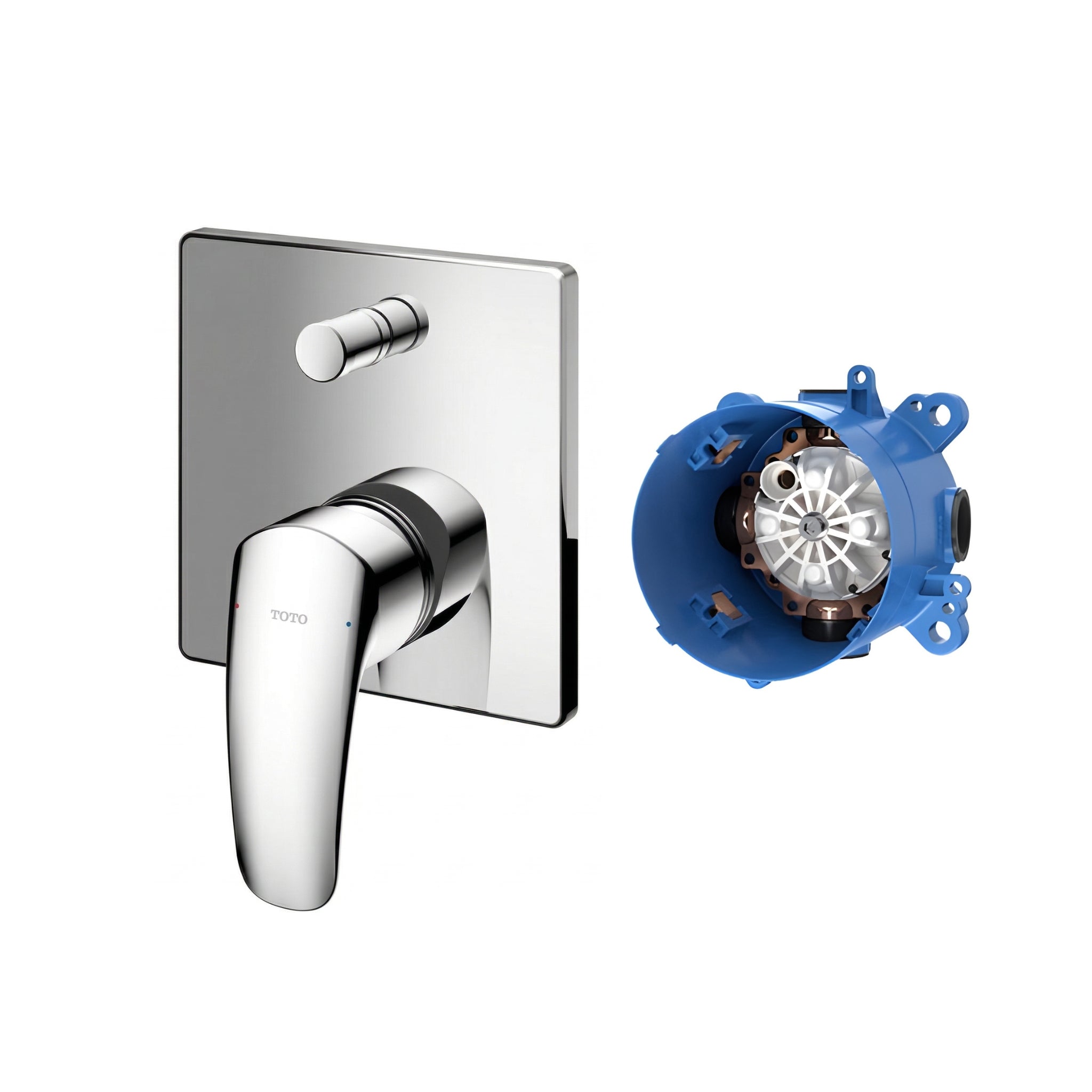 TOTO GM SHOWER AND BATH MIXER WITH DIVERTER FULL KIT CHROME