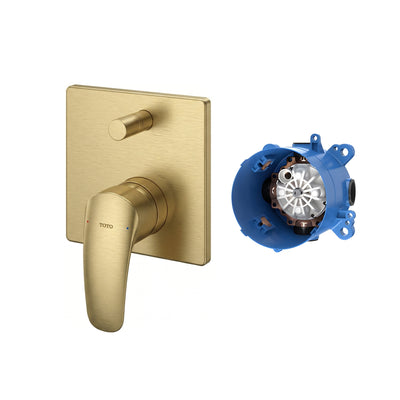 TOTO GM SHOWER AND BATH MIXER WITH DIVERTER FULL KIT BRUSHED FRENCH GOLD
