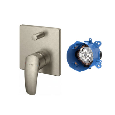 TOTO GM SHOWER AND BATH MIXER WITH DIVERTER FULL KIT BRUSHED NICKEL