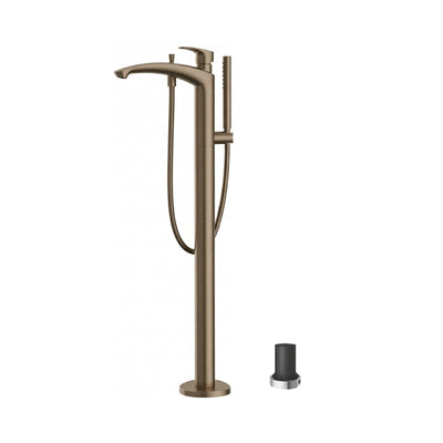 TOTO GM FREESTANDING BATH MIXER WITH HAND SHOWER BRUSHED BRONZE