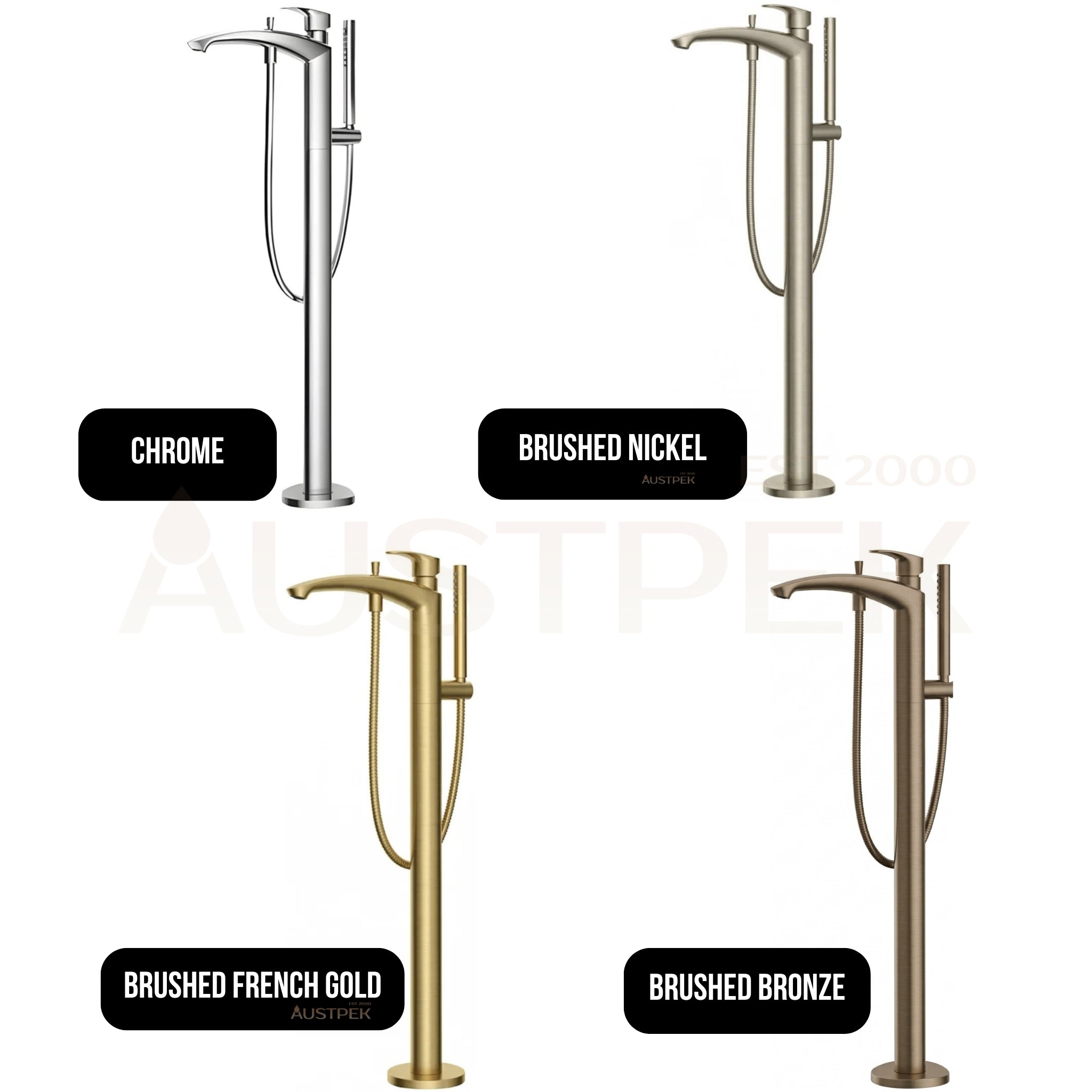 TOTO GM FREESTANDING BATH MIXER WITH HAND SHOWER CHROME