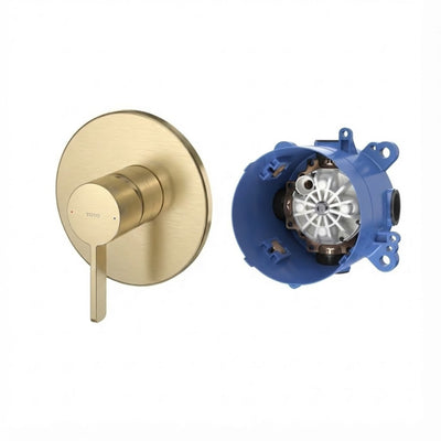 TOTO GF SINGLE LEVER SHOWER MIXER FULL KIT BRUSHED FRENCH GOLD