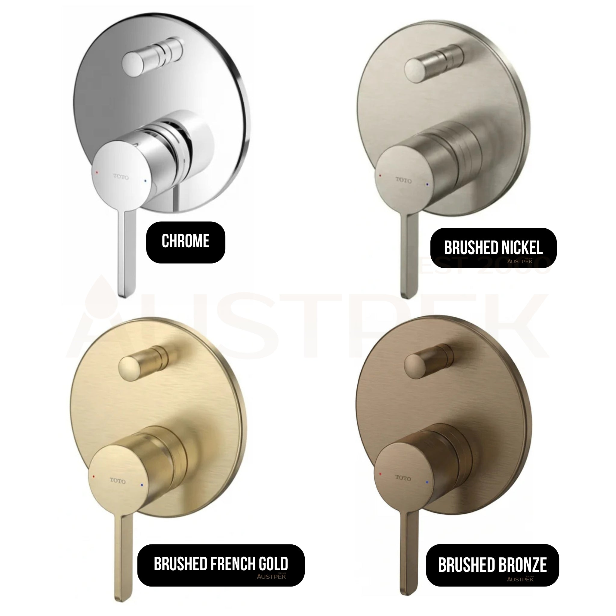 TOTO GF SHOWER AND BATH MIXER WITH DIVERTER FULL KIT CHROME