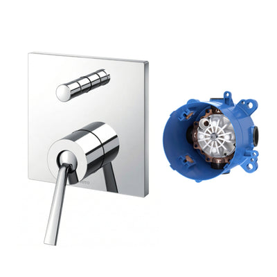 TOTO Z WALL MIXER WITH DIVERTER FULL KIT 135MM CHROME