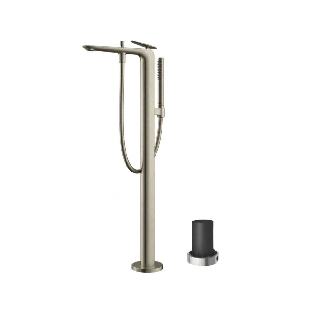 TOTO ZA FREESTANDING BATH MIXER WITH HAND SHOWER BRUSHED NICKEL
