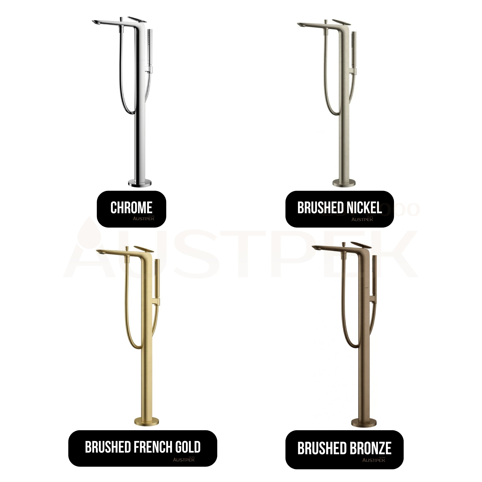 TOTO ZA FREESTANDING BATH MIXER WITH HAND SHOWER CHROME