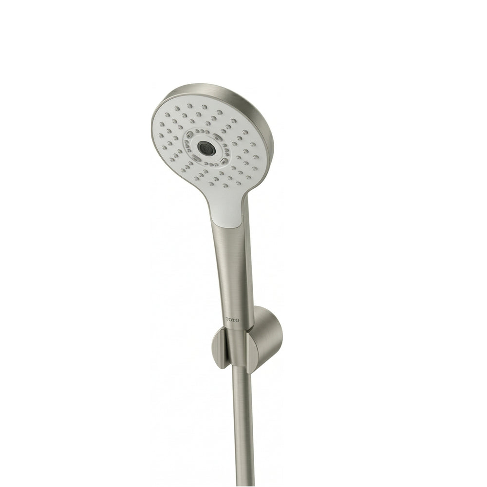TOTO G SELECTION ROUND 1-MODE HAND SHOWER WITH HOSE 110MM BRUSHED NICKEL