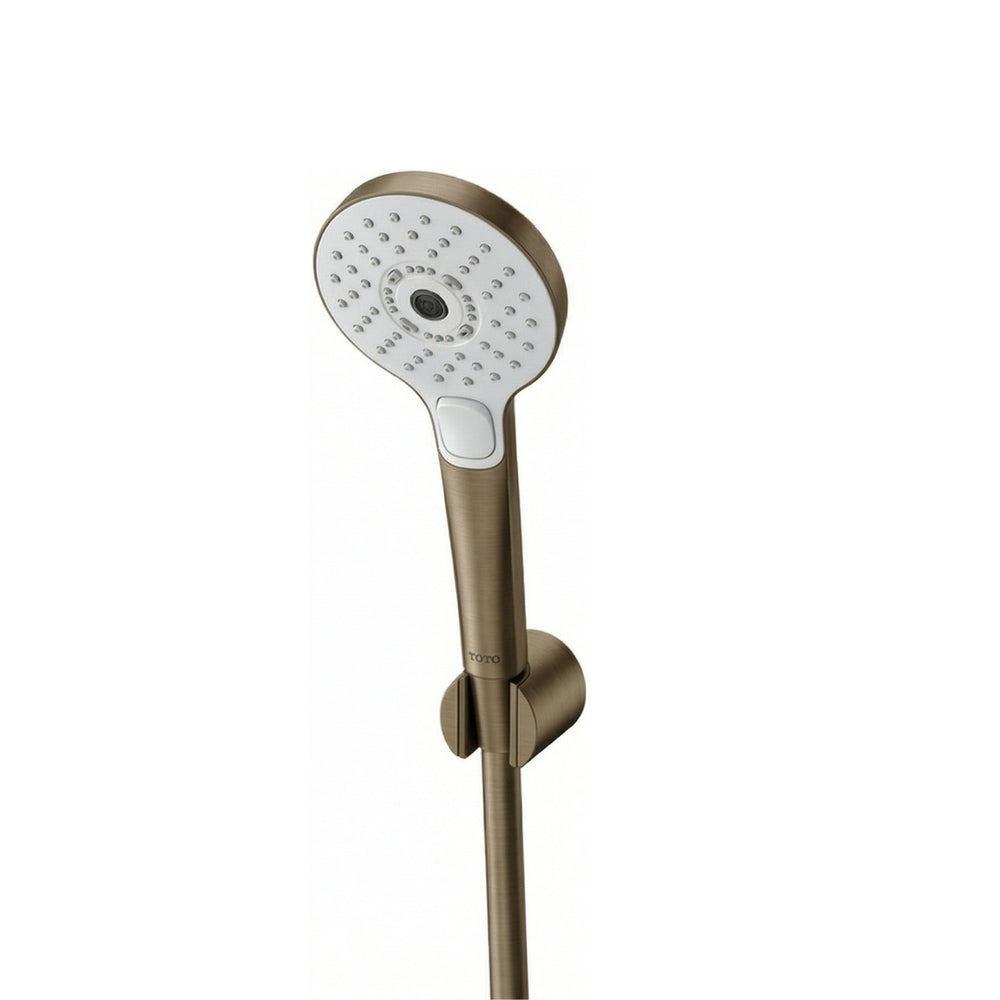 TOTO G SELECTION ROUND 3-MODE HAND SHOWER WITH HOSE 110MM BRUSHED BRONZE