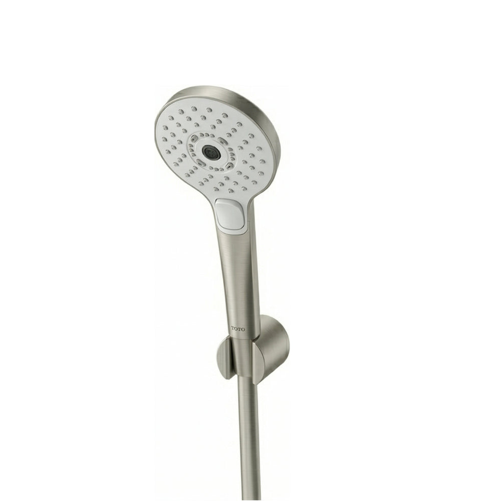 TOTO G SELECTION ROUND 3-MODE HAND SHOWER WITH HOSE 110MM BRUSHED NICKEL