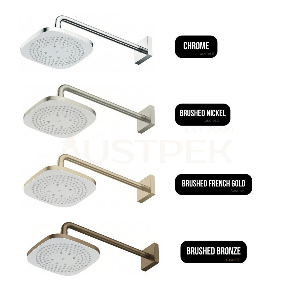 TOTO G SELECTION SQUARE SHOWER HEAD WITH SHOWER ARM 220MM CHROME