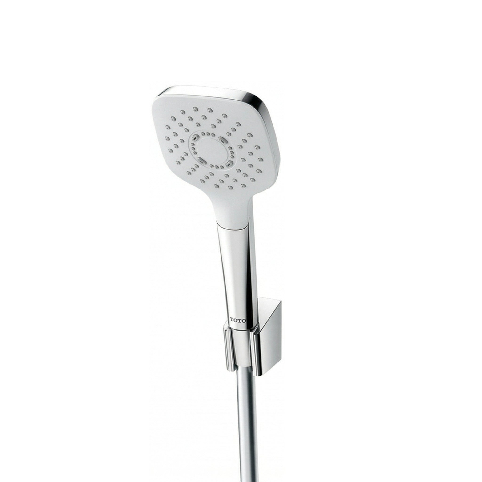 TOTO G SELECTION SQUARE 1-MODE HAND SHOWER WITH HOSE 110MM CHROME