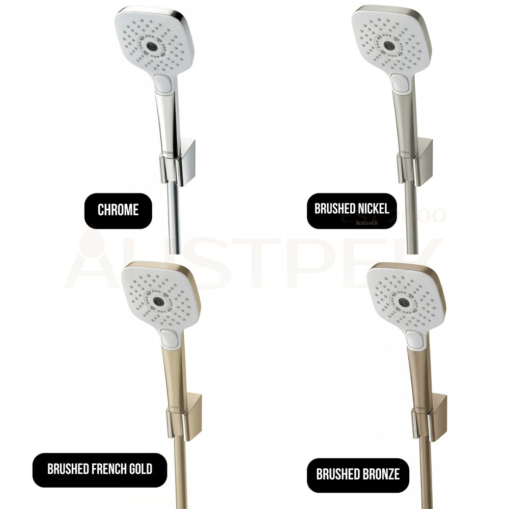 TOTO G SELECTION SQUARE 3-MODE HAND SHOWER WITH HOSE 110MM CHROME