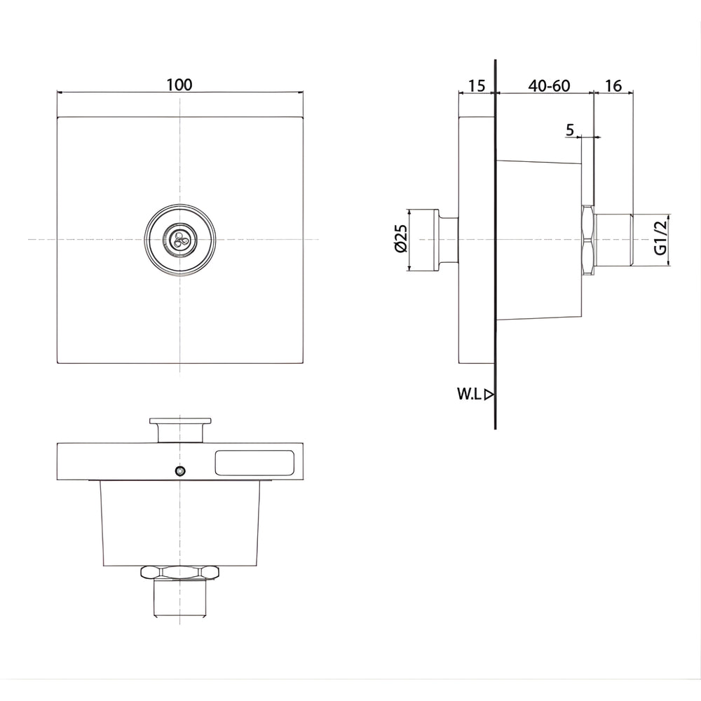 TOTO G SELECTION GYROSTREAM BODY SHOWER 100MM CHROME