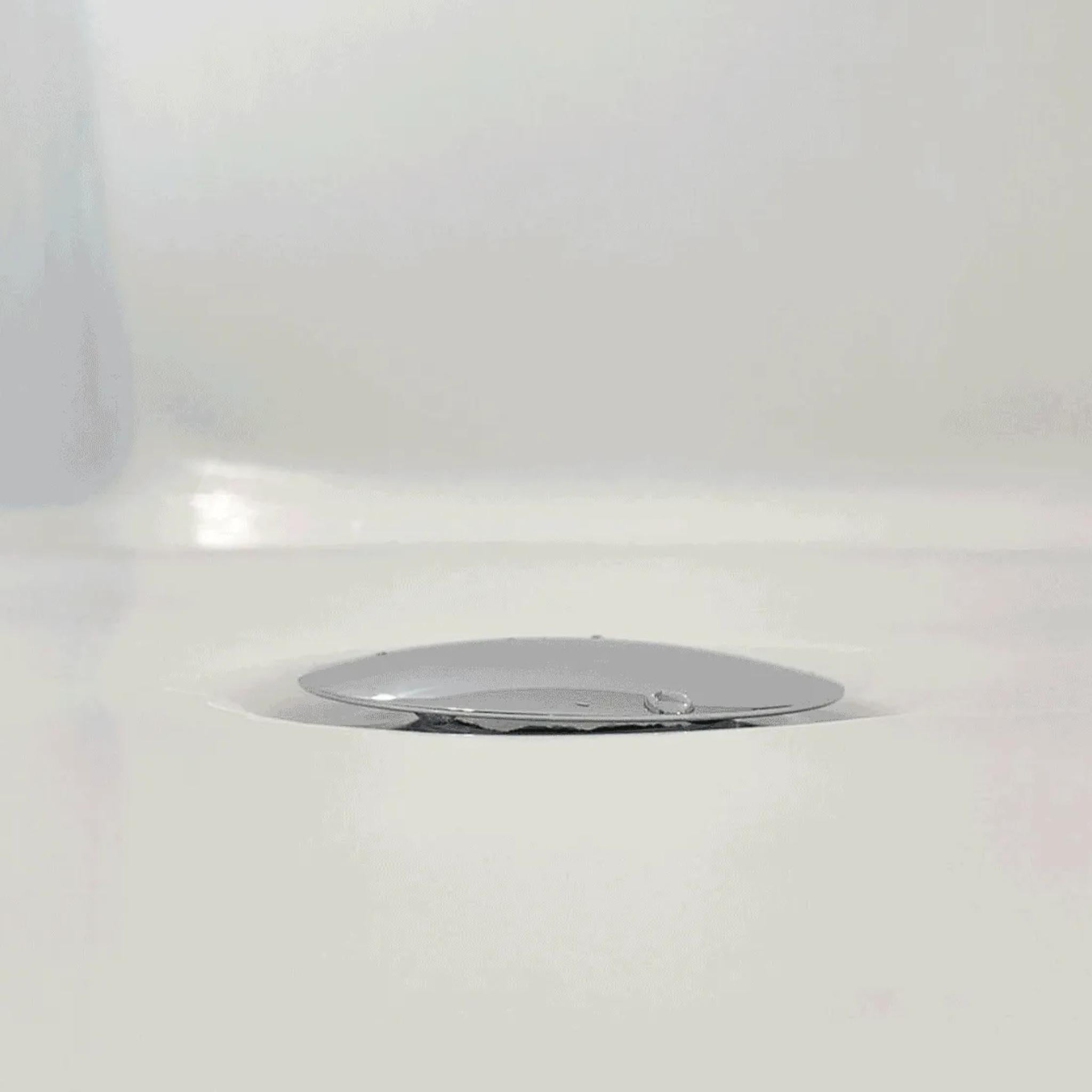 TURNER HASTINGS SAFETY PULL-OUT POP-UP BATH WASTE WITH SHORT TAIL 40MM BRUSHED NICKEL