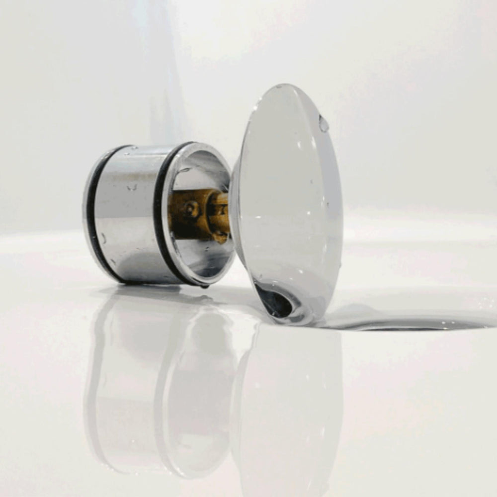 TURNER HASTINGS SAFETY PULL-OUT POP-UP BATH WASTE WITH SHORT TAIL 40MM CHROME