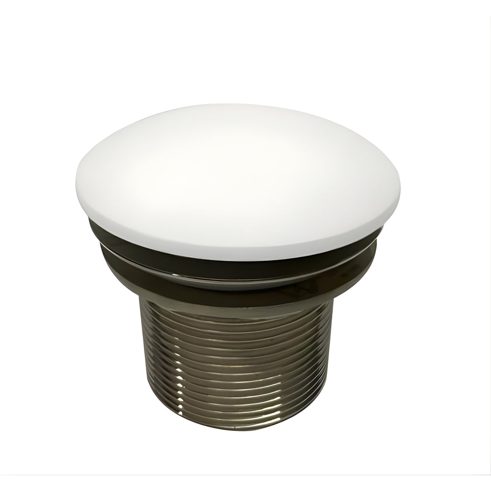 TURNER HASTINGS TITAN CAST SAFETY PULL-OUT BATH WASTE 40MM SATIN SILK WHITE