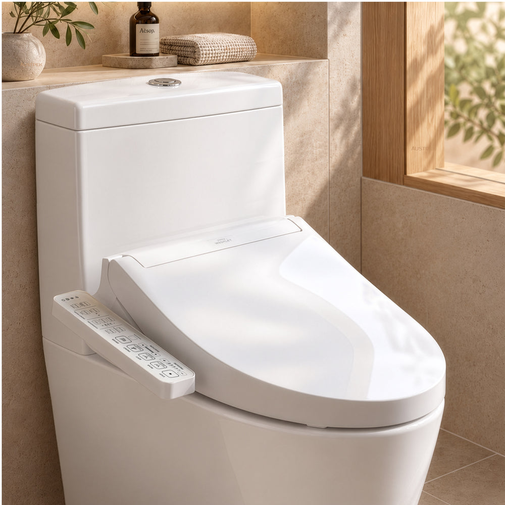 TOTO C2 WASHLET WITH SIDE CONTROL ELONGATED GLOSS WHITE