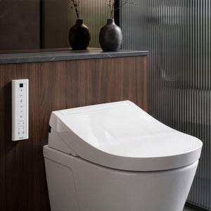 TOTO S5 WASHLET WITH REMOTE CONTROL D-SHAPED GLOSS WHITE