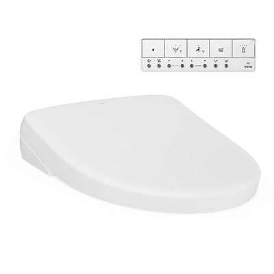 TOTO S7 WASHLET WITH REMOTE CONTROL AND AUTOLID ELONGATED GLOSS WHITE