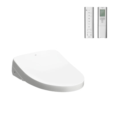 TOTO WASHLET WITH REMOTE CONTROL AND AUTOLID ELONGATED GLOSS WHITE