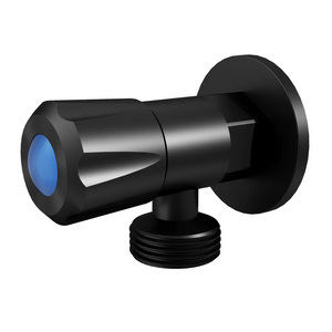 AMOZA WASHING MACHINE TAP WITH COVER PLATE MATTE BLACK