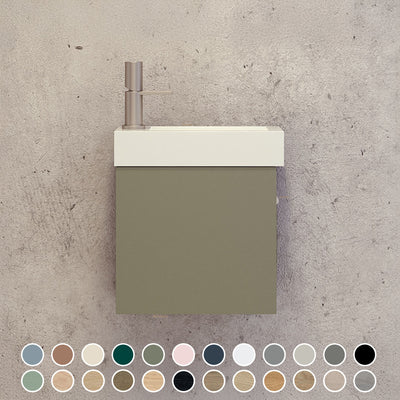 TIMBERLINE THEO 460MM SPACE SAVING SINGLE BOWL CUSTOM WALL HUNG VANITY