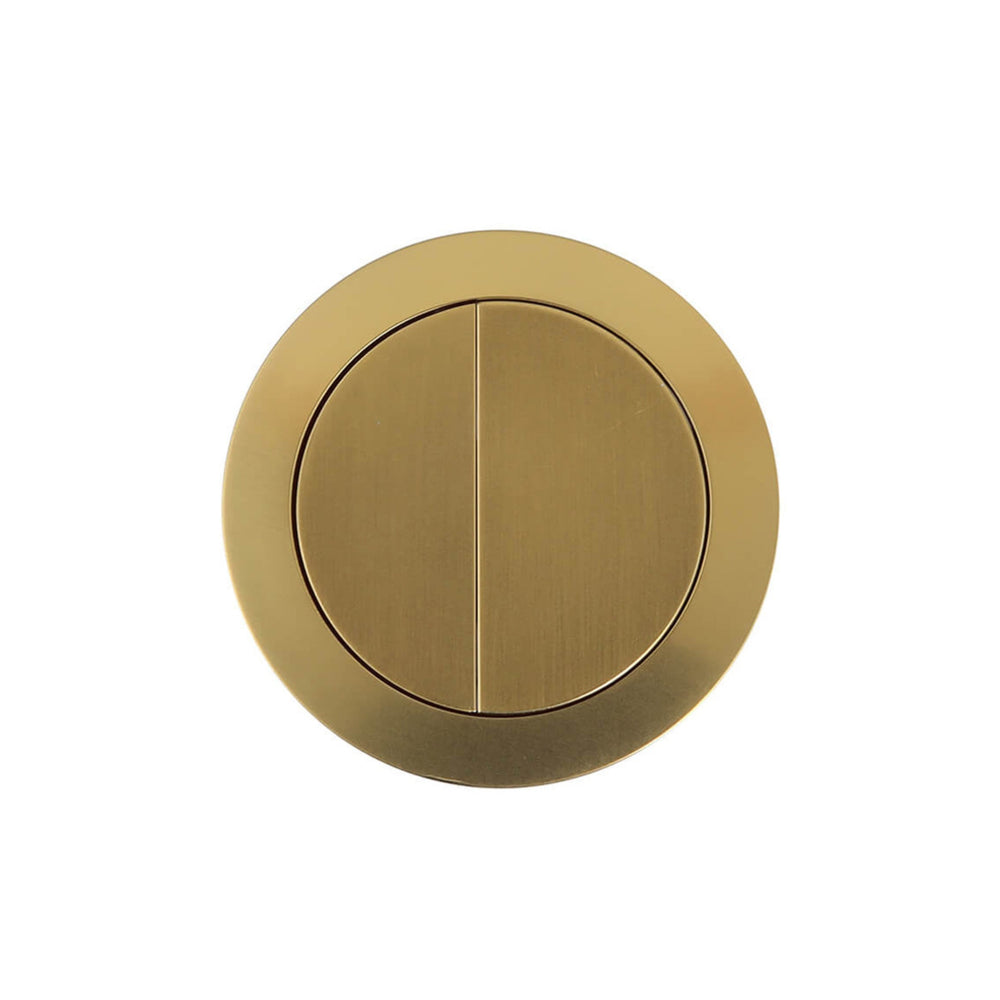 TURNER HASTINGS ROUND FLUSH BUTTON BRUSHED BRASS