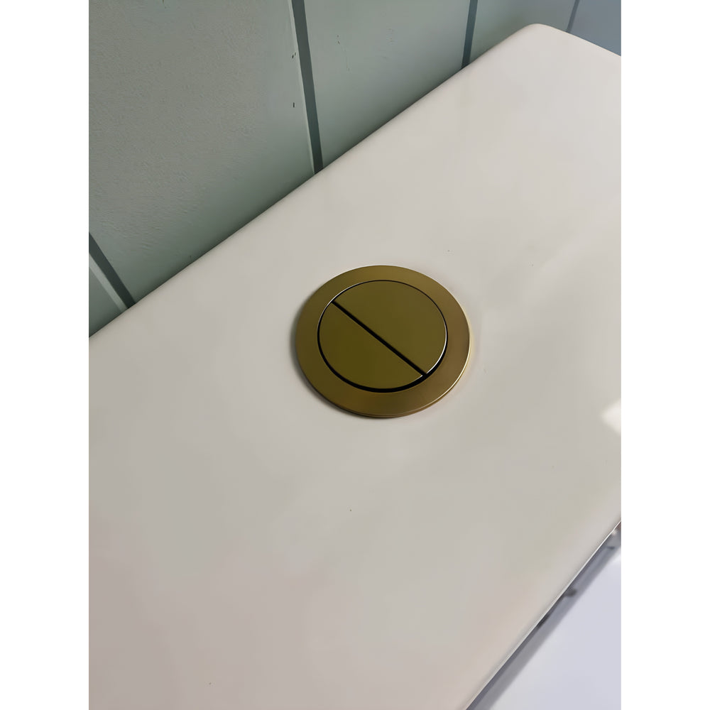TURNER HASTINGS ROUND FLUSH BUTTON BRUSHED BRASS