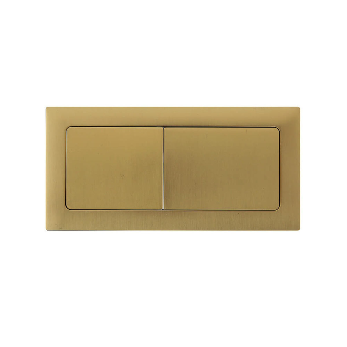 TURNER HASTINGS RECTANGLE FLUSH BUTTON BRUSHED BRASS