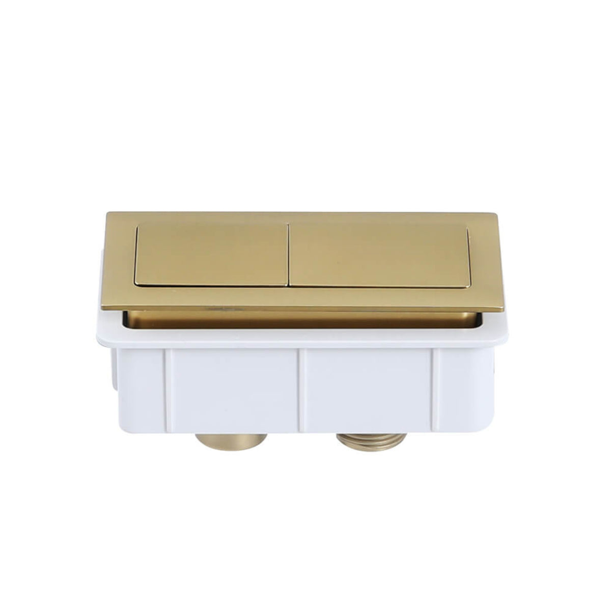 TURNER HASTINGS RECTANGLE FLUSH BUTTON BRUSHED BRASS