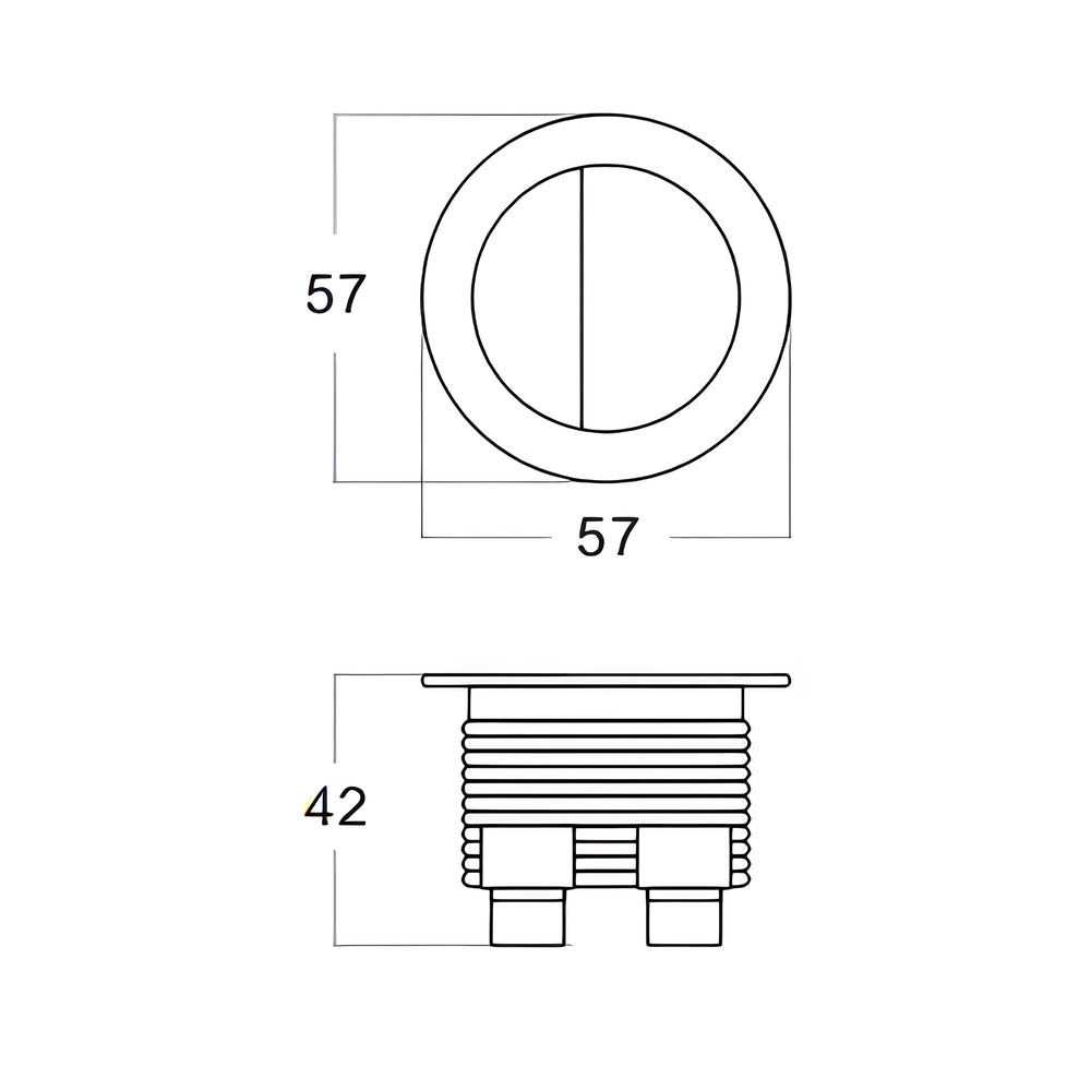 TURNER HASTINGS ROUND FLUSH BUTTON BRUSHED NICKEL