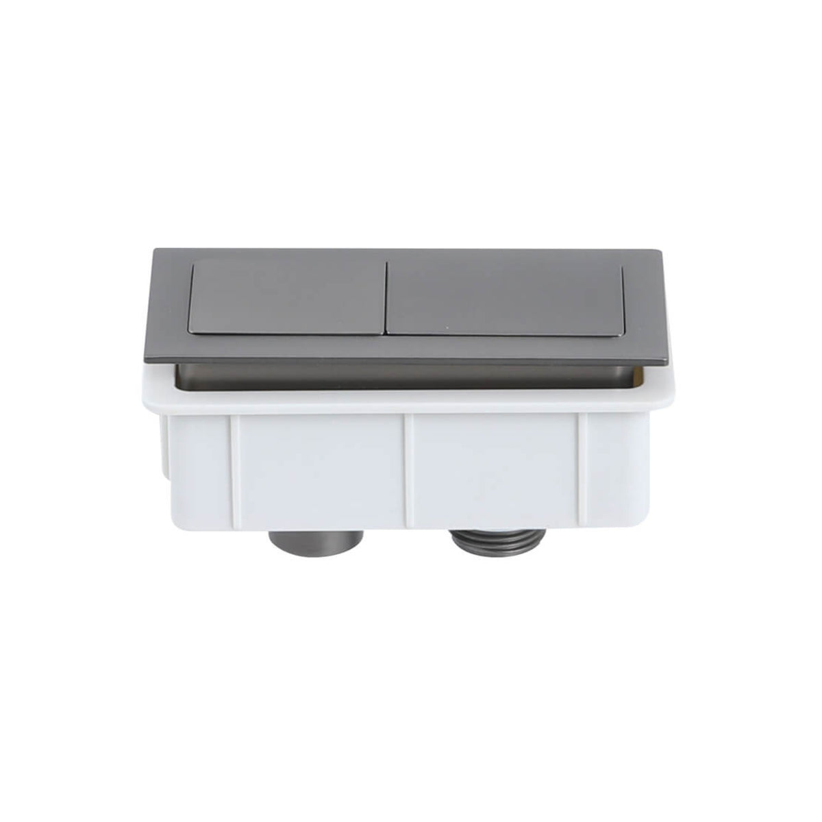 TURNER HASTINGS RECTANGLE FLUSH BUTTON BRUSHED GUNMETAL