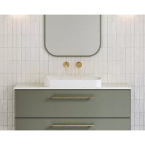 TIMBERLINE ROME INSET CERAMIC BASIN GLOSS WHITE 600MM