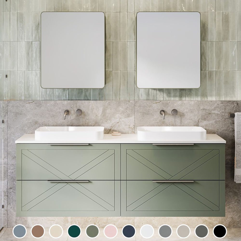 TIMBERLINE SUTHERLAND HOUSE CUSTOM WALL HUNG VANITY (ALL SIZING)