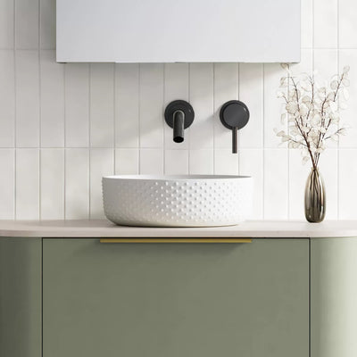 TIMBERLINE ALLURE DIMPLE ABOVE COUNTER BASIN MATTE WHITE 360MM