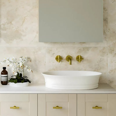 TIMBERLINE BONNIE ABOVE COUNTER BASIN MATTE WHITE 560MM