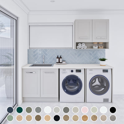 TIMBERLINE CUSTOM 2248MM LAUNDRY AND WALL CABINET PACKAGE