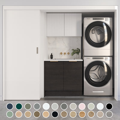 TIMBERLINE CUSTOM 915MM LAUNDRY AND WALL CABINET PACKAGE
