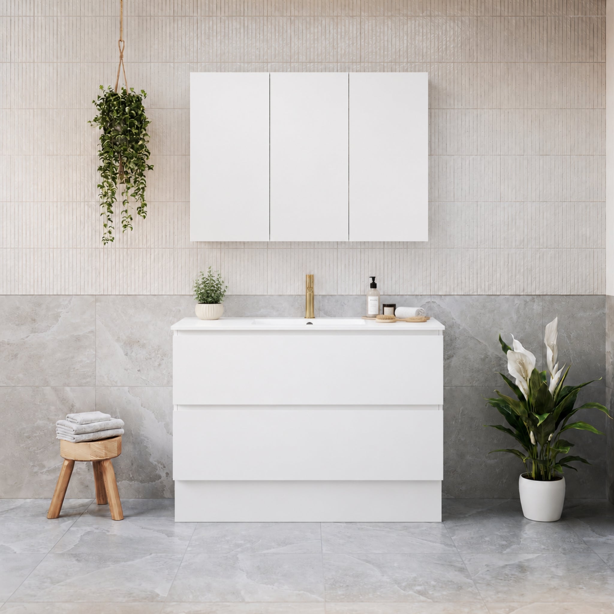 TIMBERLINE ELEMENTAL PLUS WALL HUNG / FLOOR STANDING VANITY (MULTIPLE SIZES AVAILABLE)