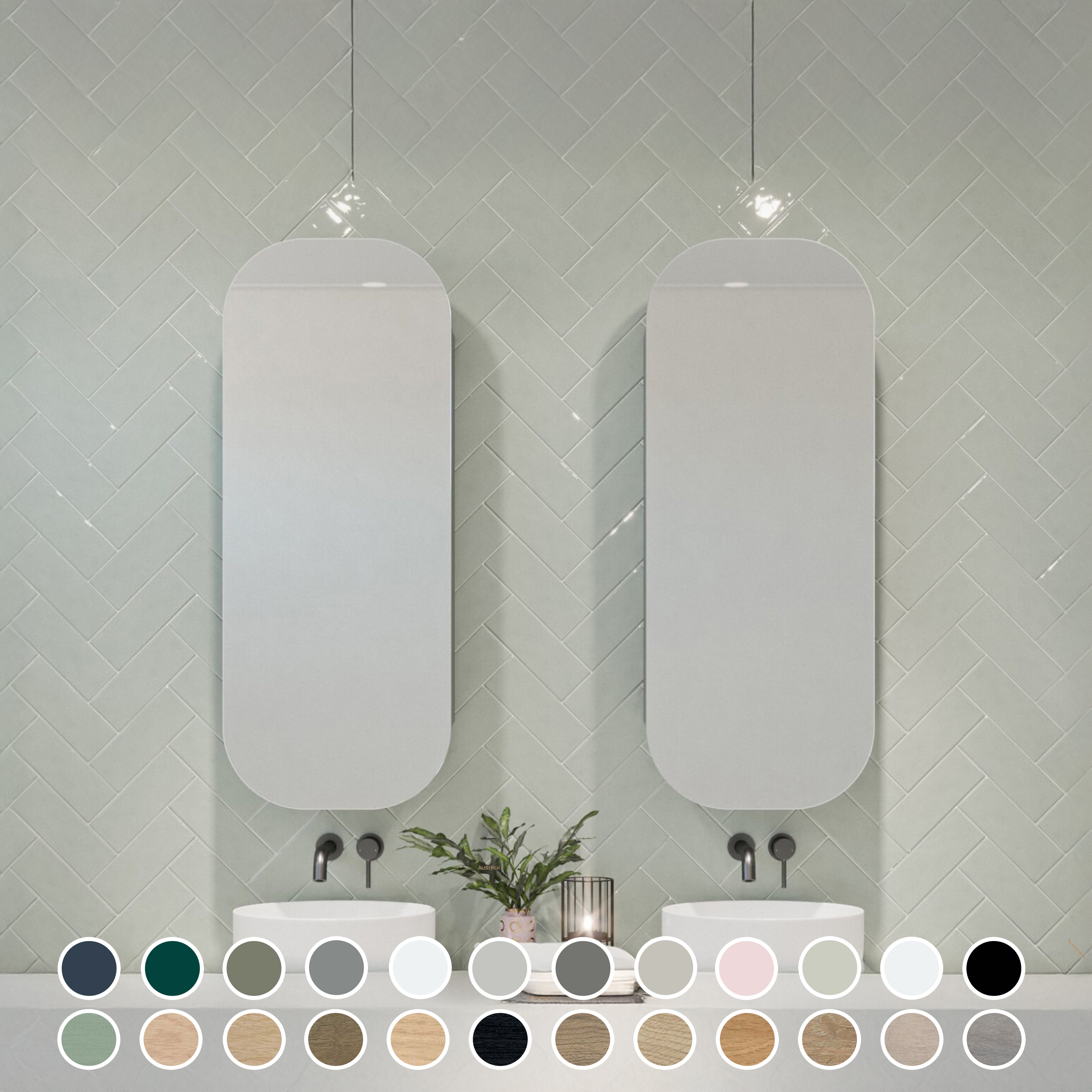 TIMBERLINE JAZZ ARCH CUSTOM SHAVING CABINET (ALL SIZING)