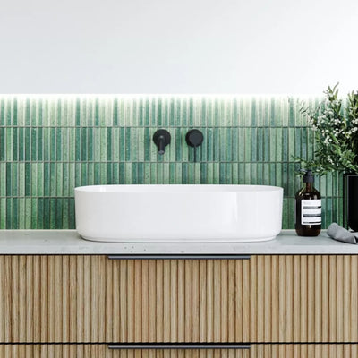 TIMBERLINE MYRTLE ABOVE COUNTER BASIN GLOSS WHITE 550MM